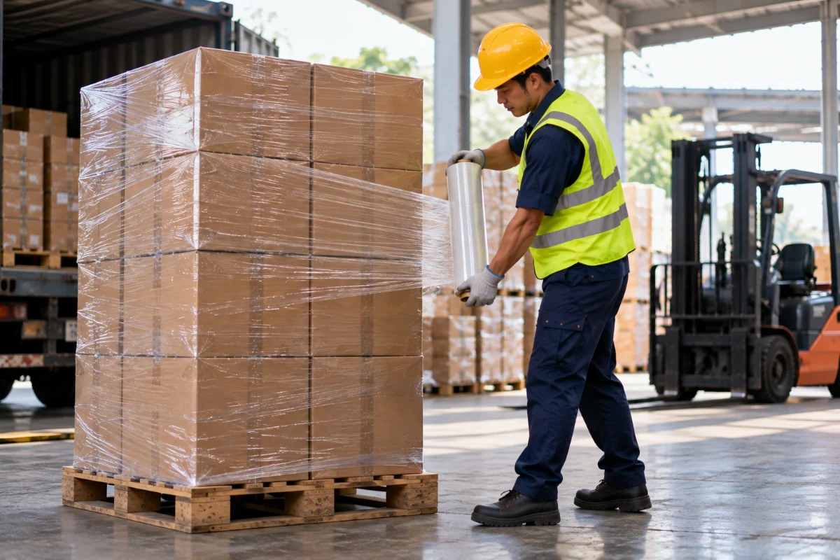 Đóng gói quấn pallet